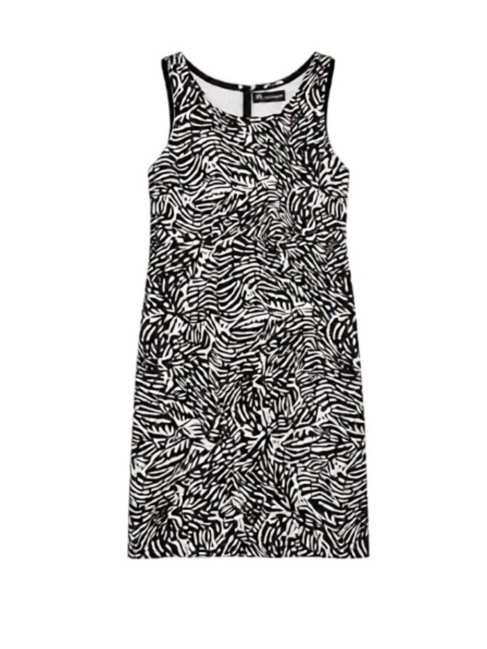 Y2K Black and White Zebra Print Mini Dress - Picture 2 of 3